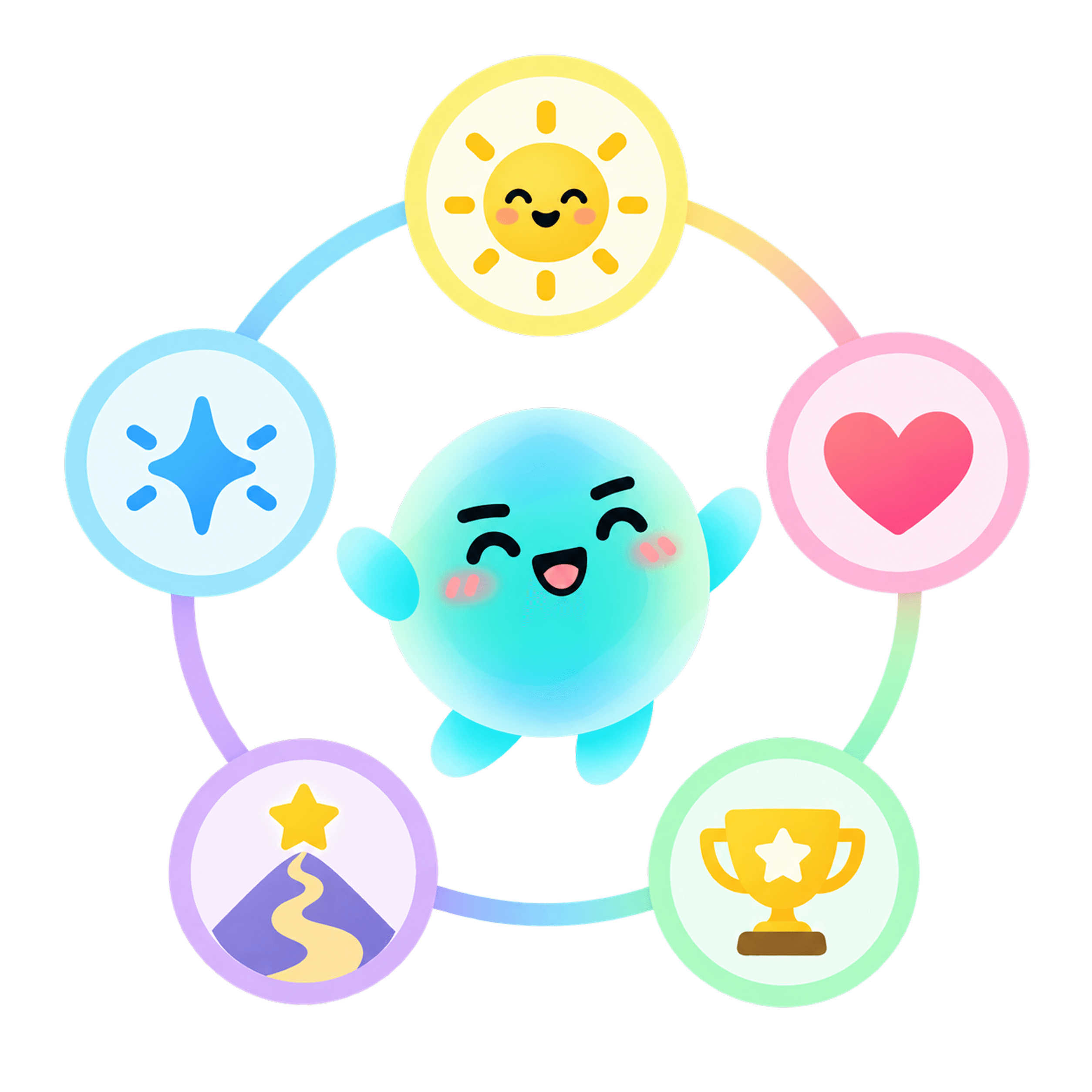 PERMA Well-being illustration